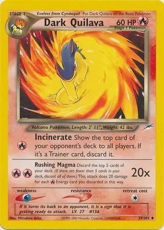 Dark Quilava (39/105) [Neo Destiny Unlimited] Pokémon