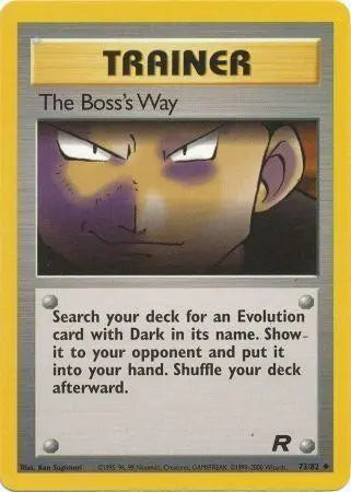 The Boss's Way (73/82) [Team Rocket Unlimited] Pokémon