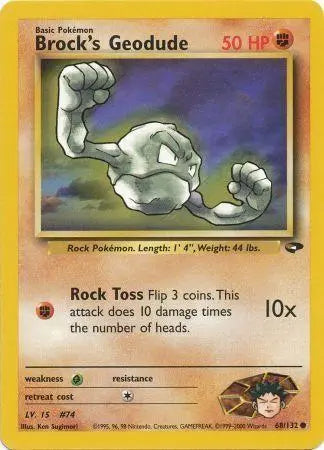 Brock's Geodude (68/132) [Gym Challenge Unlimited] Pokémon