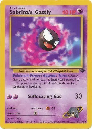 Sabrina's Gastly (97/132) [Gym Challenge Unlimited] Pokémon