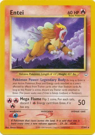 Entei (17/64) [Neo Revelation Unlimited] Pokémon