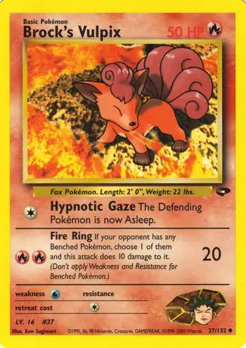 Brock's Vulpix (37/132) [Gym Challenge Unlimited] Pokémon