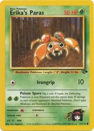 Erika's Paras (71/132) [Gym Challenge Unlimited] Pokémon