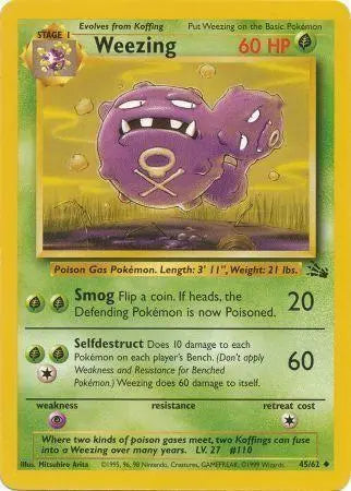 Weezing (45/62) [Fossil Unlimited] Pokémon