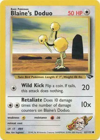 Blaine's Doduo (61/132) [Gym Challenge Unlimited] Pokémon