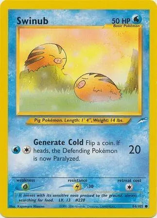 Swinub (84/105) [Neo Destiny Unlimited] Pokémon