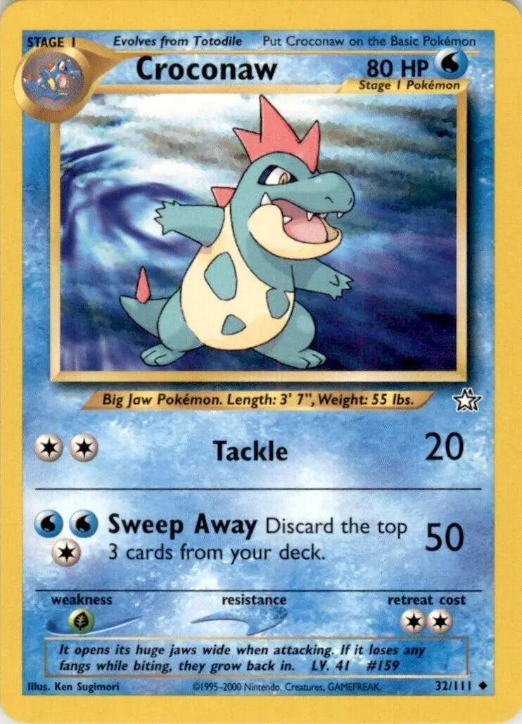 Croconaw (32/111) [Neo Genesis Unlimited] Pokémon