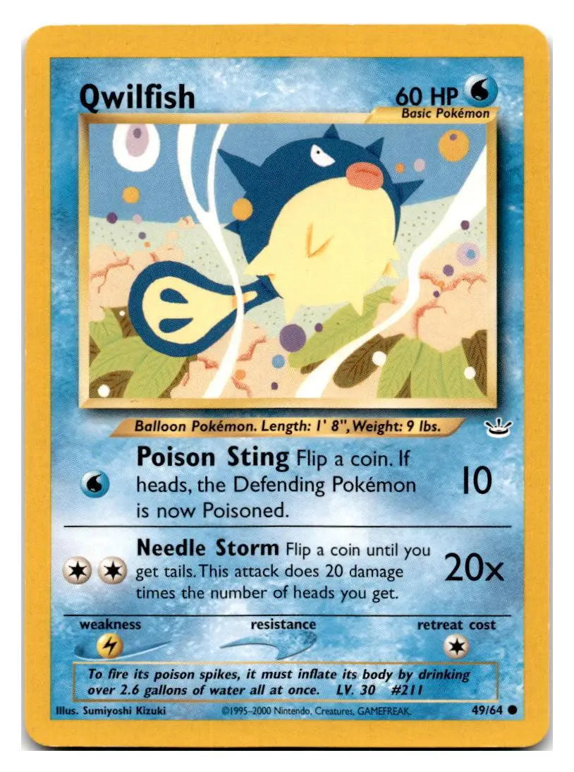 Qwilfish (49/64) [Neo Revelation Unlimited] Pokémon