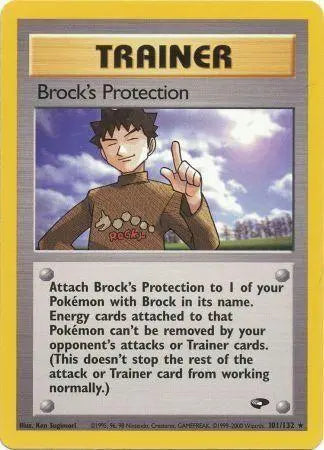 Brock's Protection (101/132) [Gym Challenge Unlimited] Pokémon