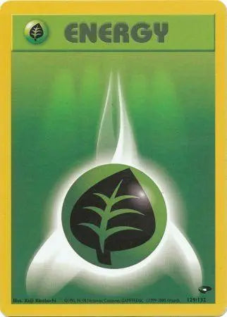 Grass Energy (129/132) [Gym Challenge Unlimited] Pokémon