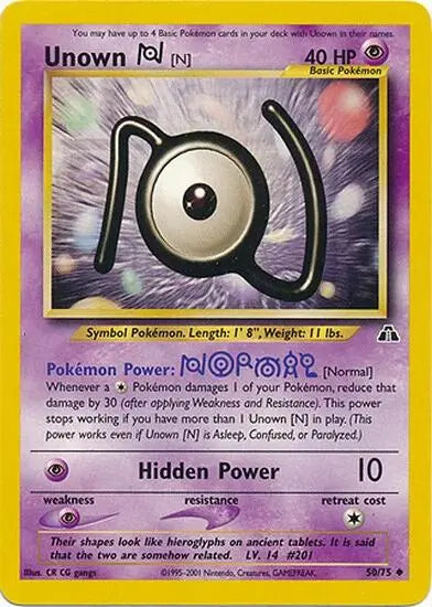 Unown [N] (50/75) [Neo Discovery Unlimited] Pokémon