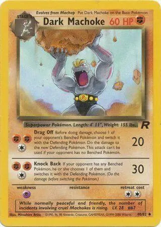 Dark Machoke (40/82) [Team Rocket Unlimited] Pokémon