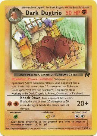 Dark Dugtrio (23/82) [Team Rocket Unlimited] Pokémon