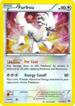 Furfrou (114/146)(Cosmos Holo) (Blister Exclusive) [XY: Base Set] Pokémon