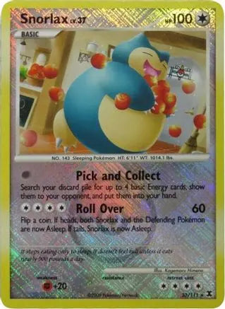Snorlax (33/111) (League Promo) [Platinum: Rising Rivals] Pokémon