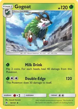Gogoat (10/131) [Sun & Moon: Forbidden Light] Pokémon