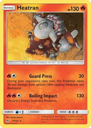 Heatran (13/131) [Sun & Moon: Forbidden Light] Pokémon