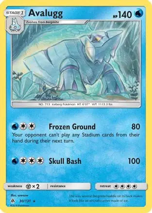 Avalugg (30/131) [Sun & Moon: Forbidden Light] Pokémon