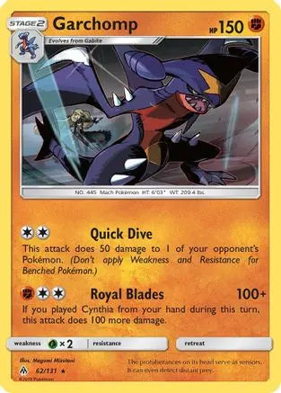 Garchomp (62/131) [Sun & Moon: Forbidden Light] Pokémon