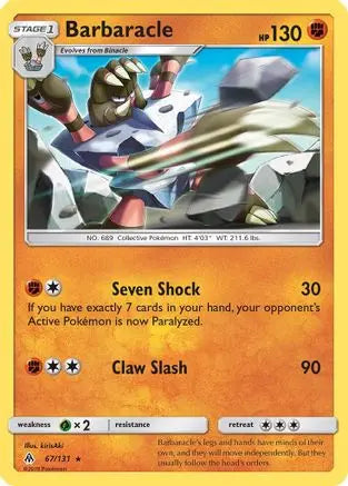Barbaracle (67/131) [Sun & Moon: Forbidden Light] Pokémon
