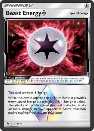 Beast Energy (117/131) (Prism Star) [Sun & Moon: Forbidden Light] Pokémon