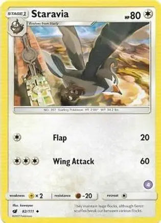 Staravia (82/111) (Deck Exclusive #4) [Sun & Moon: Trainer Kit - Alolan Sandslash & Alolan Ninetales] Pokémon