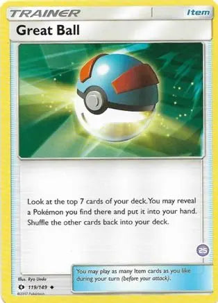 Great Ball (119/149) (Deck Exclusive #25) (Alolan Sandslash Half-Deck) [Sun & Moon: Trainer Kit - Alolan Sandslash & Alolan Ninetales] Pokémon