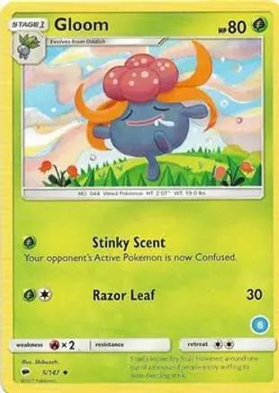 Gloom (5/147) [Sun & Moon: Trainer Kit - Alolan Sandslash & Alolan Ninetales] Pokémon