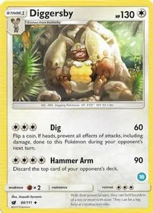 Diggersby (88/111) [Sun & Moon: Trainer Kit - Alolan Sandslash & Alolan Ninetales] Pokémon