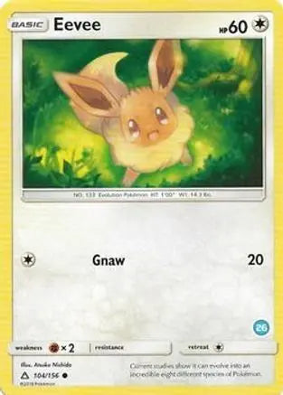 Eevee (104/156) [Sun & Moon: Trainer Kit - Alolan Sandslash & Alolan Ninetales] Pokémon