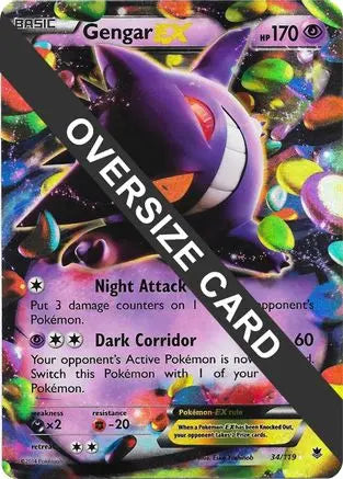 Gengar EX (34/119) (Jumbo Card) [XY: Phantom Forces] Pokémon