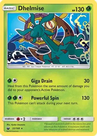 Dhelmise (22/168) [Sun & Moon: Celestial Storm] Pokémon