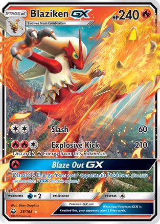 Blaziken GX (28/168) [Sun & Moon: Celestial Storm] Pokémon
