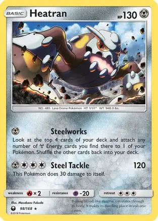Heatran (98/168) [Sun & Moon: Celestial Storm] Pokémon