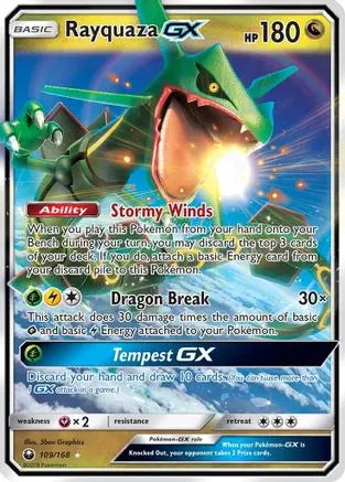 Rayquaza GX (109/168) [Sun & Moon: Celestial Storm] Pokémon