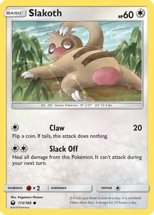 Slakoth (113/168) [Sun & Moon: Celestial Storm] Pokémon