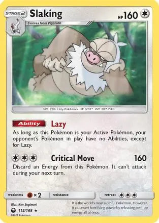 Slaking (115/168) [Sun & Moon: Celestial Storm] Pokémon