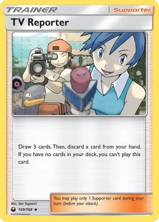 TV Reporter (149/168) [Sun & Moon: Celestial Storm] Pokémon