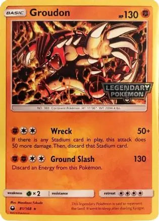 Groudon (81/168) (Cosmos Holo Gamestop Promo) [Sun & Moon: Celestial Storm] Pokémon