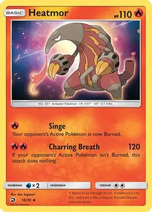 Heatmor (10/70) [Sun & Moon: Dragon Majesty] Pokémon