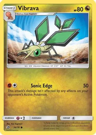 Vibrava (38/70) [Sun & Moon: Dragon Majesty] Pokémon