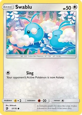 Swablu (57/70) [Sun & Moon: Dragon Majesty] Pokémon