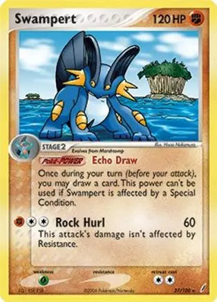 Swampert (27/100) (Theme Deck Exclusive) [EX: Crystal Guardians] Pokémon