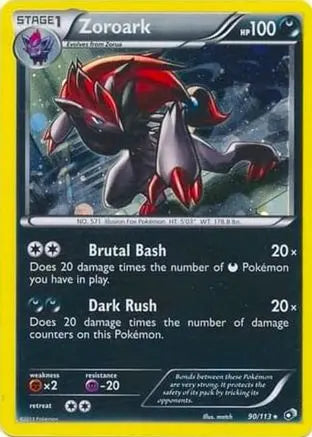 Zoroark (90/113) (Cosmos Holo) (Blister Exclusive) [Black & White: Legendary Treasures] Pokémon