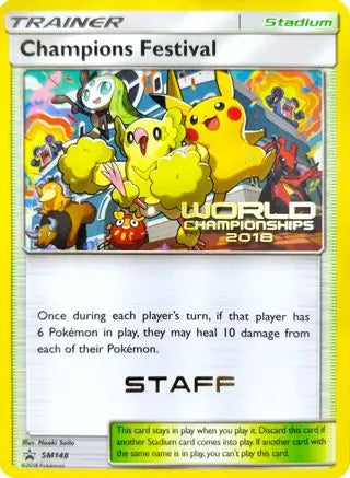 Champions Festival (SM148) (2018 Staff) [Sun & Moon: Black Star Promos] Pokémon