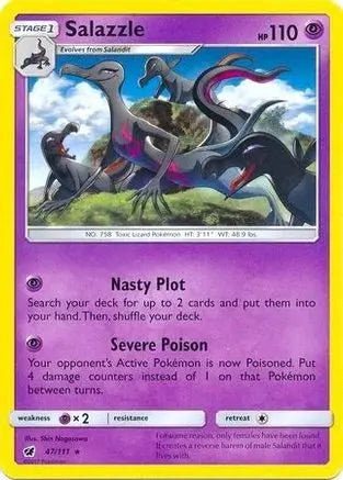 Salazzle (47/111) (Theme Deck Exclusive) [Sun & Moon: Crimson Invasion] Pokémon