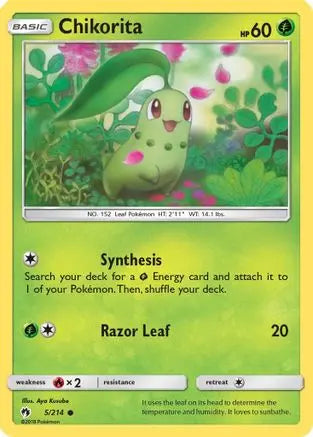 Chikorita (5/214) [Sun & Moon: Lost Thunder] Pokémon