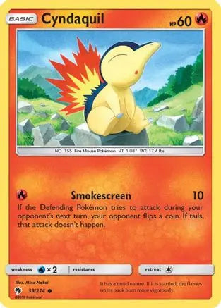 Cyndaquil (39/214) [Sun & Moon: Lost Thunder] Pokémon