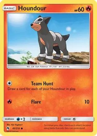 Houndour (45/214) [Sun & Moon: Lost Thunder] Pokémon