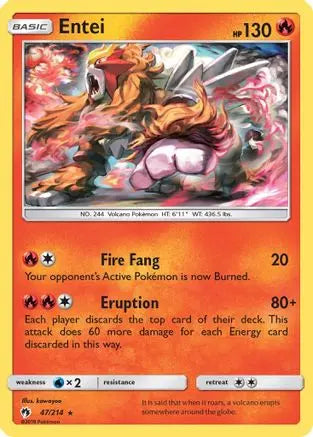 Entei (47/214) [Sun & Moon: Lost Thunder] Pokémon